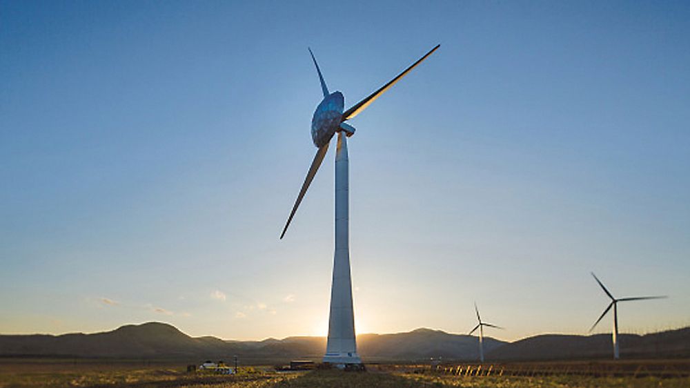 GEs såkalte EcoRotr fordeler vinden som treffer midt på vindturbinen utover mot bladene, hvor den kan utnyttes. Det kan gi opptil 3 prosent forbedring. 