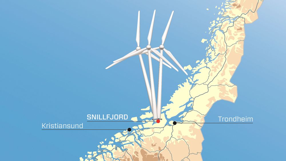 Statkraft dropper utbyggingen av vindkraft i Fosen og Snillfjord.