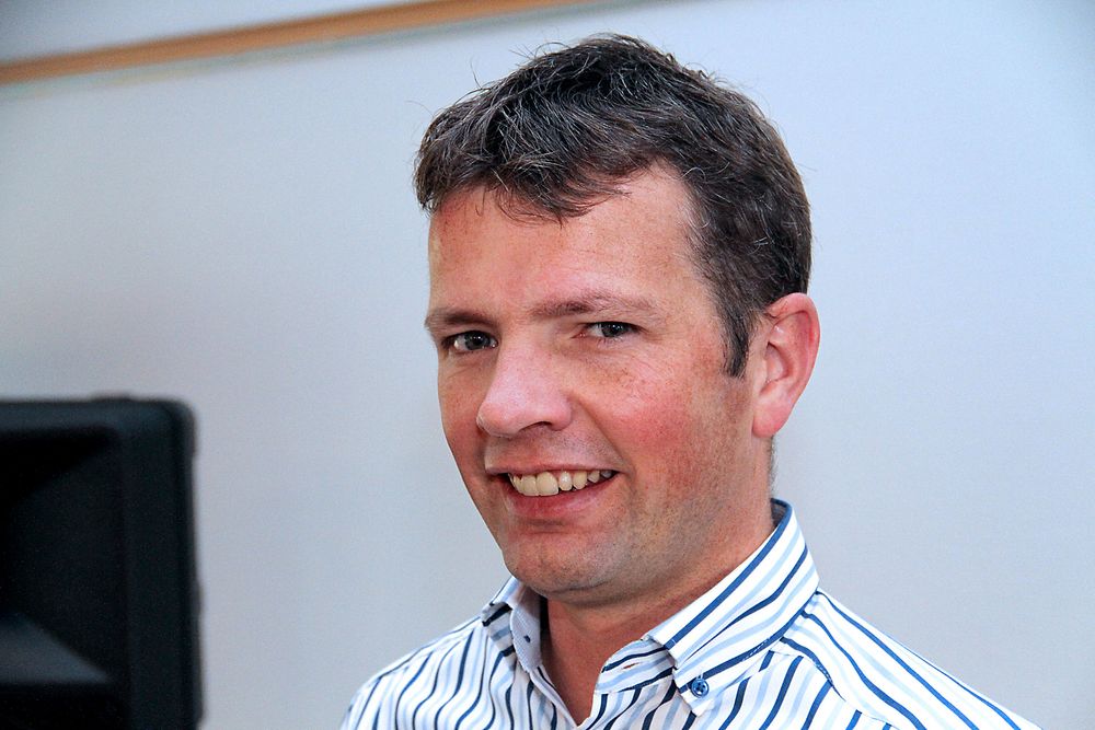 Erik van de Wetering fra Schneider Electric bygger Europeisk supportsenter. 