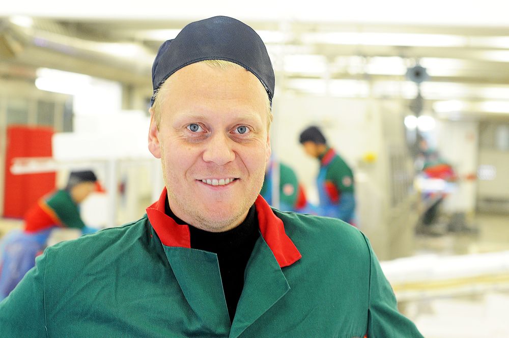 Fabrikksjef Jón Thor Klemensson ved Gryllefjord Seafood