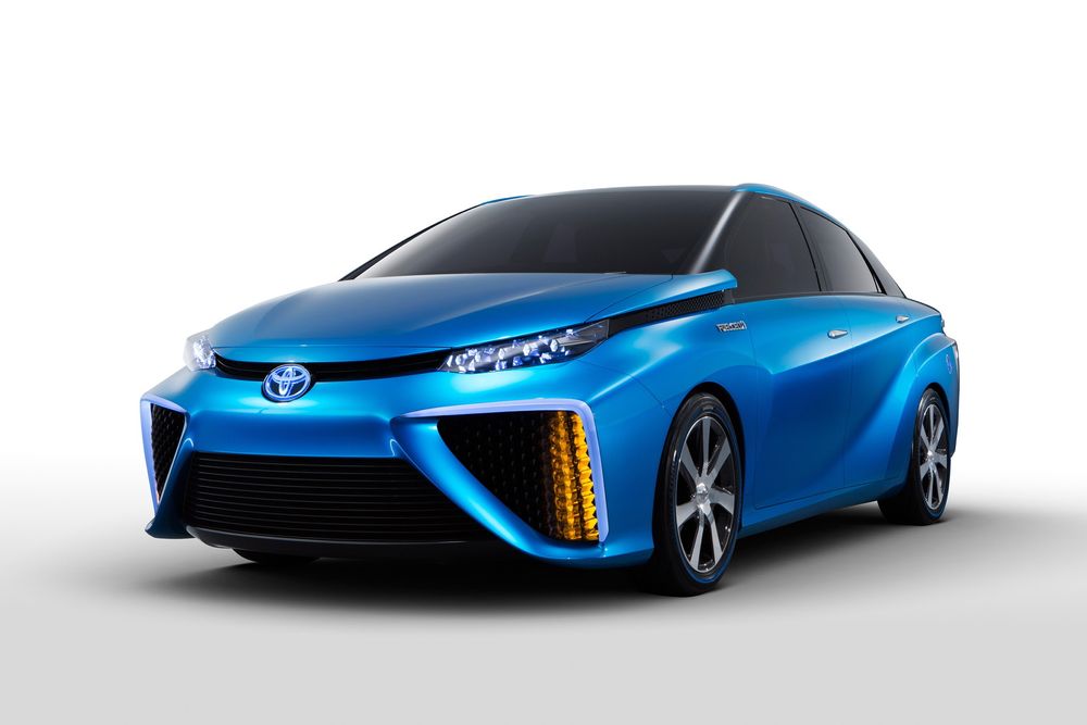 Slik ser Toyota FCV-konseptet ut, som senest ble vist fram på CES 2014 denne uka.  