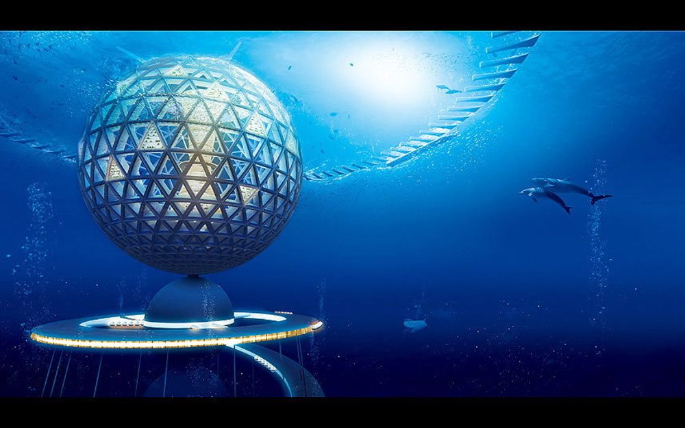 Ocean Spiral Det japanske ingeniørselskapet Shimizu Corporation har kommet med planforslag til verdens første undervannsby. 