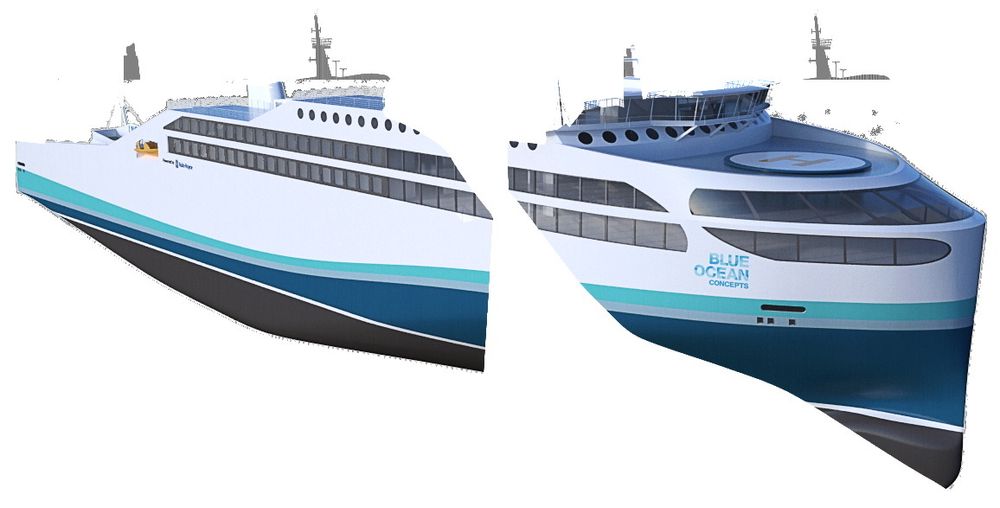 Design: Nytt skrogdesign for Clear Blue Ferry. 