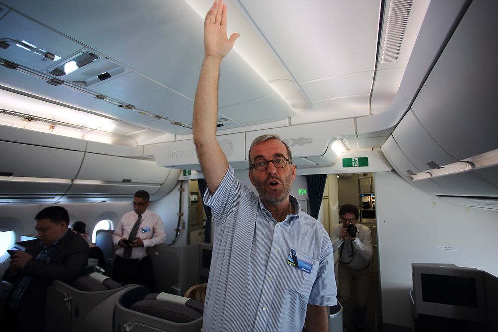 Lengst fram i MSN-2 er det høyt under taket. Men de selskapene som ikke har førsteklasse, for eksempel SAS, vil nok plassere bagasjehyller her. 