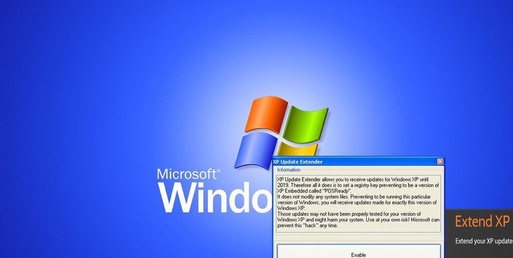 Et lite dataprogram kan endre en innstilling i Windows XP-registeret, slik at Windows Update tror det er en annen utgave av operativsystemet. På den måten kan brukerne hente oppdateringer helt til 2019, men Microsoft advarer mot trikset.  
