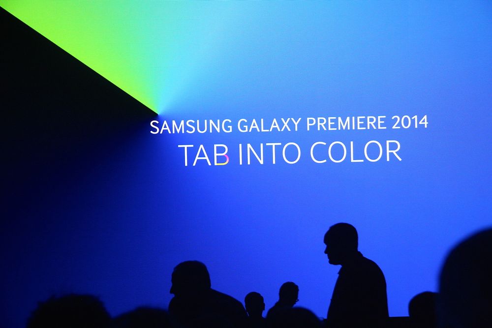Samsung sparte ikke på lyset da de lanserte sin Galaxy Tab S i Madison Square Garden. 
