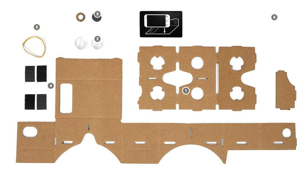 Bygg selv: Dette er hva du trenger for å bygge VR-briller i papp.