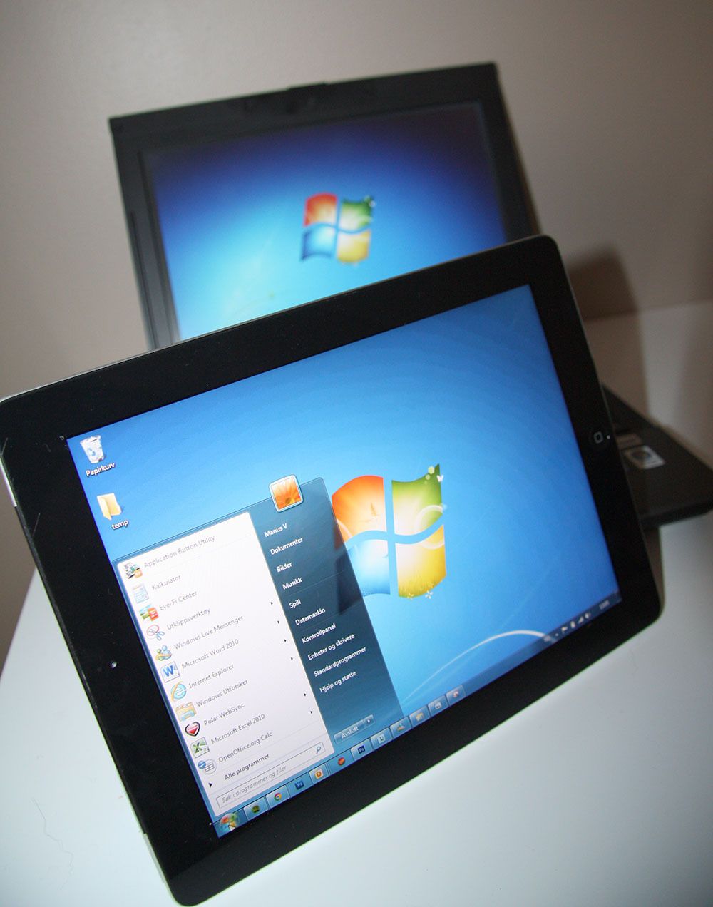iPad kan enkelt brukes som PC-skjerm.