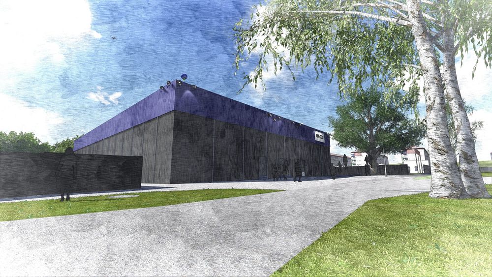 3D tegning modell av hvordan Øyafestivalen kan bli på Tøyen. Illustrasjonen er fra februar 2014, sommeren 2014 blir første gang Øyafestivalen arrangeres på Tøyen.