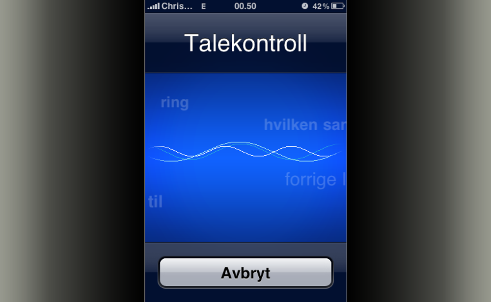 iPhone OS Talekontroll