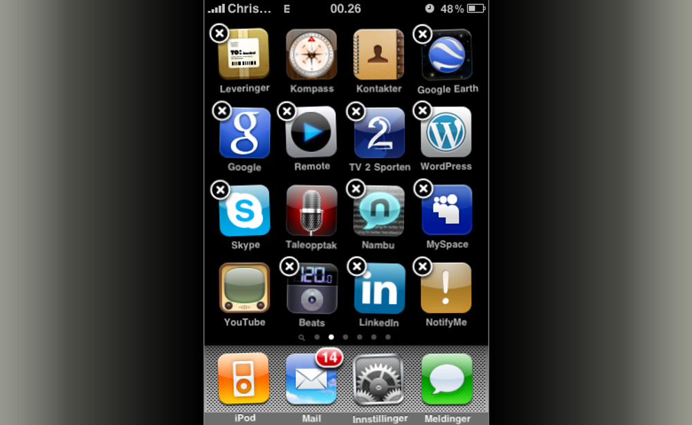 iPhone OS Organisering
