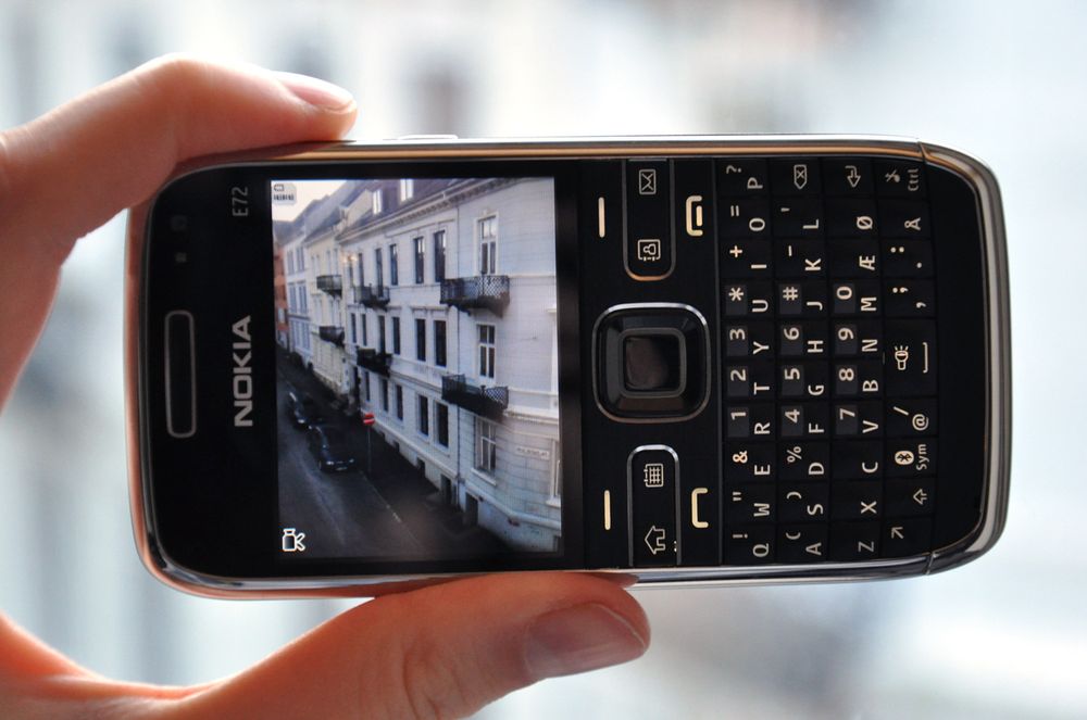 Nokia E72 har kamera.
