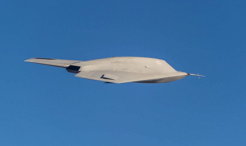 Taranis er utstyrt med RAF-konkarde og registreringen ZZ250. 