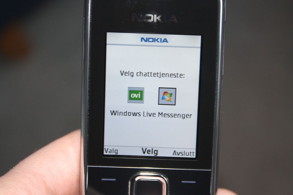 Windows Live Messenger er inkludert.
