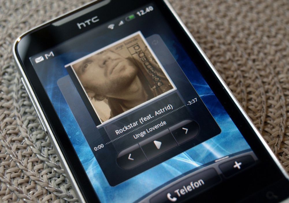 HTC Legend - Musikkspiller-widget