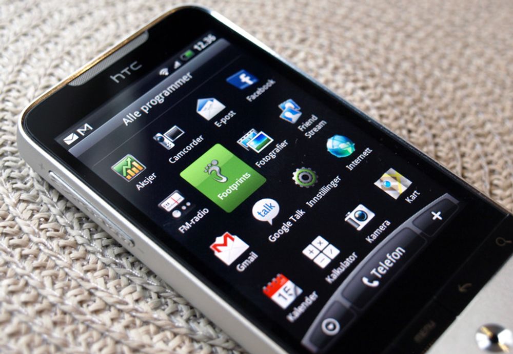HTC Legend - Android-menyen