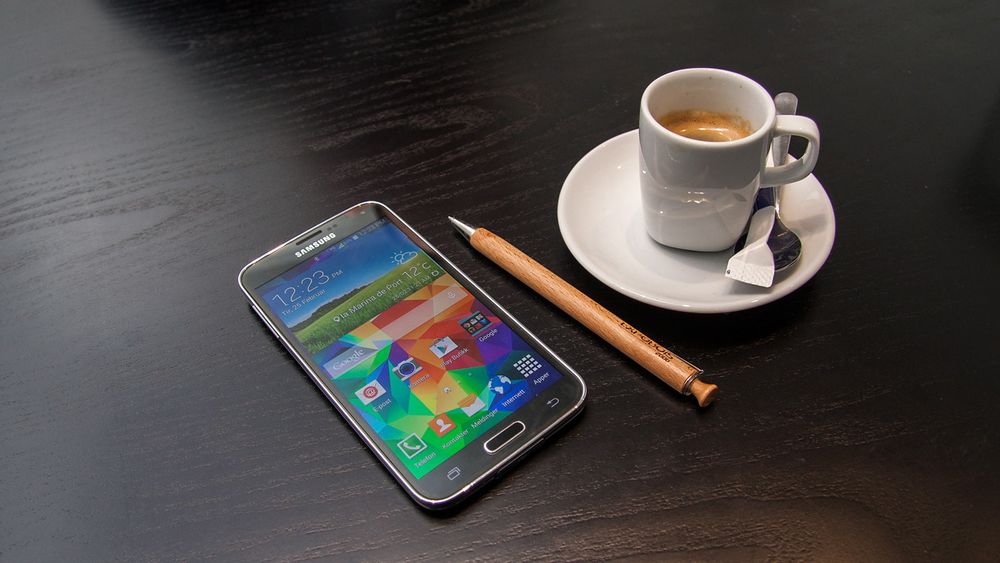 Samsung Galaxy S5 er Samsungs nye flaggskip. Foto: Marius Valle