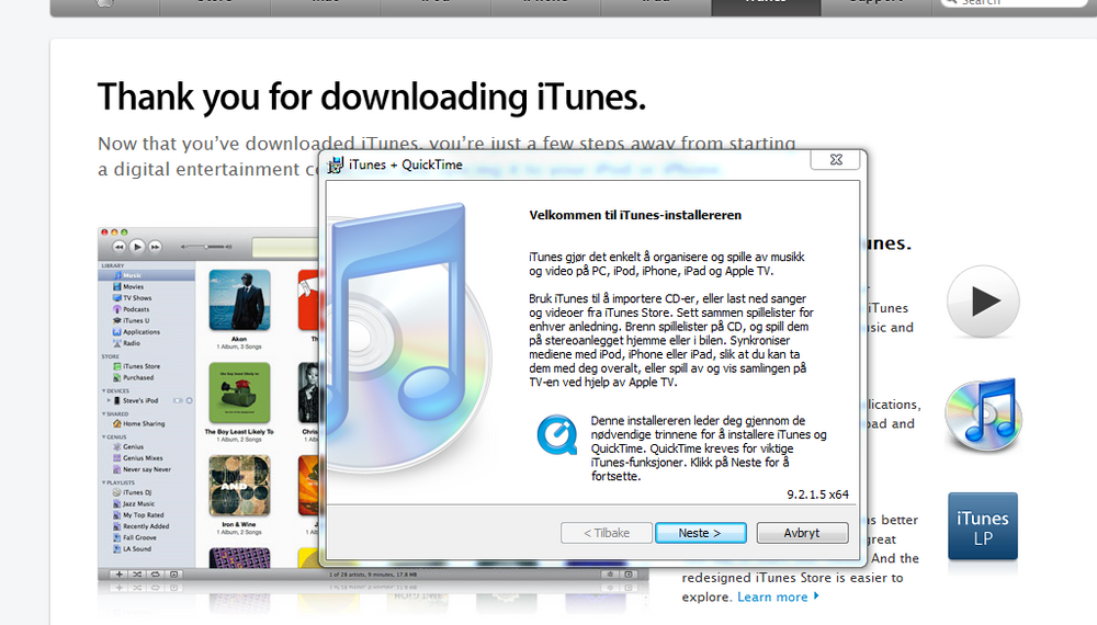 Du må velge mellom garanti og iTunes.