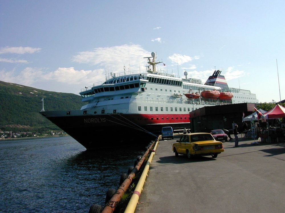 Hurtigruten i Tromsø.