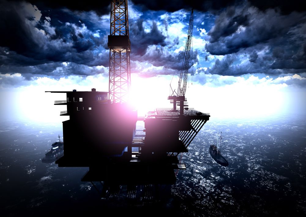 Oil rig  platform 