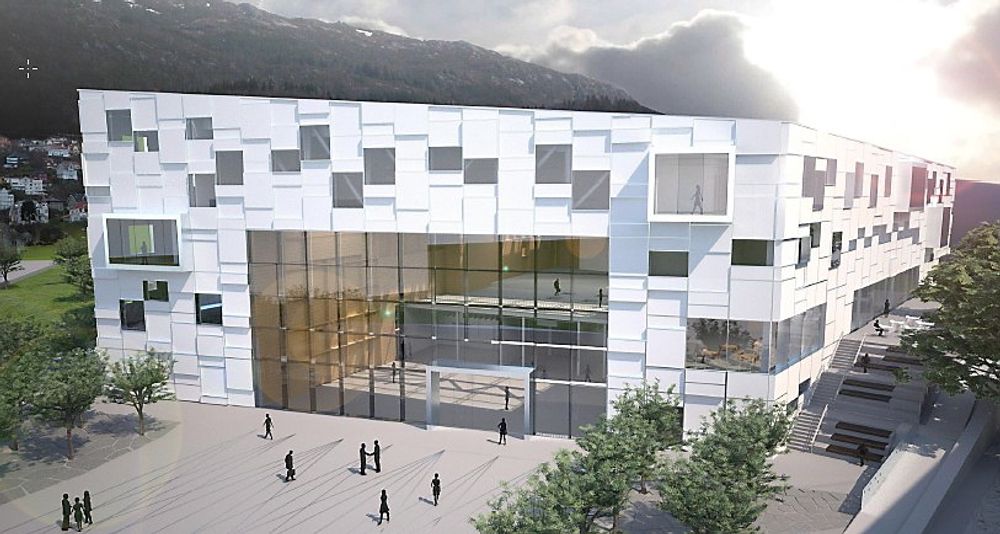 Statsbygg bruker samme metode som bilprodusenten Porsche når de bygger ny kunsthøyskole i Bergen. 