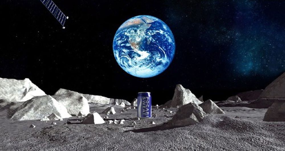 Den japanske energidrikkprodusenten Otsuka skal plassere en brusboks på månen i løpet av oktober neste år.