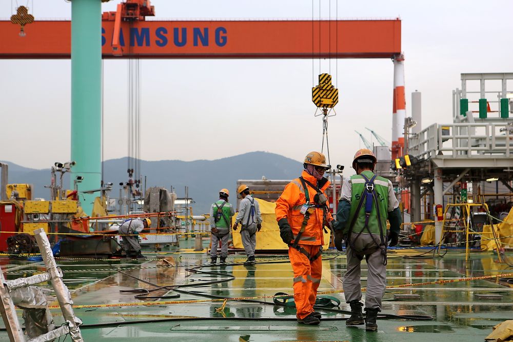 Valemon-dekket ble bygget ved Samsung Heavy Industries' verft i Sør-Korea uten alvorlige hendelser.