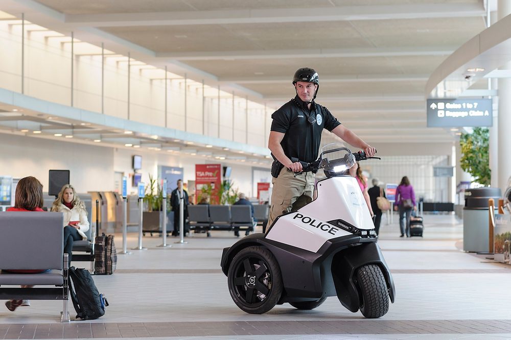 Segways nye trehjulsmodell er beregnet på politi og sikkerhetsfolk. 