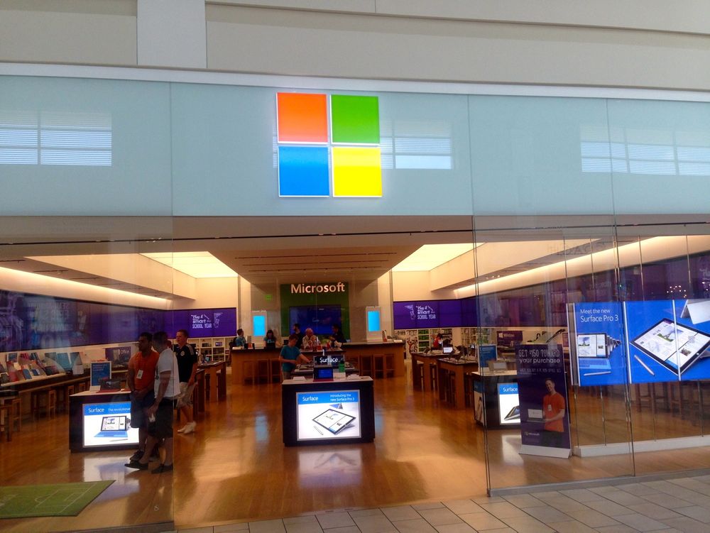 Microsoft Store eksteriør, Florida Mall.