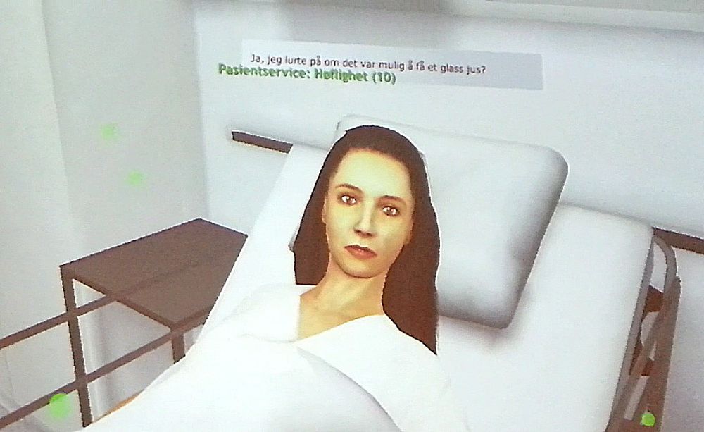 Virtuelle samtaler med pasienter skal trene ansatte på ulike situasjoner og gjøre dem kjent med det nye Sykehuset Østfold før de tar det i bruk.