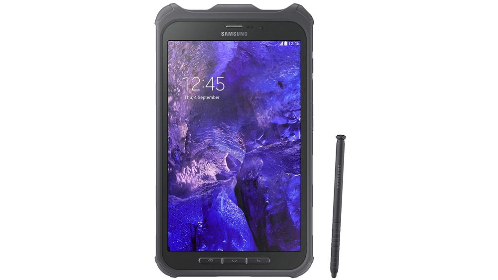 Samsung Galaxy Tab Active tåler en smell, er vanntett og støvtett, og leveres med en penn som gjør at du slipper å ta av deg arbeidshanskene. 