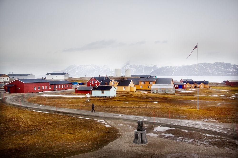 Lite sted: Om vinteren bor det bare 40 mennesker i Ny-Ålesund. Foto: Eirik Helland Urke