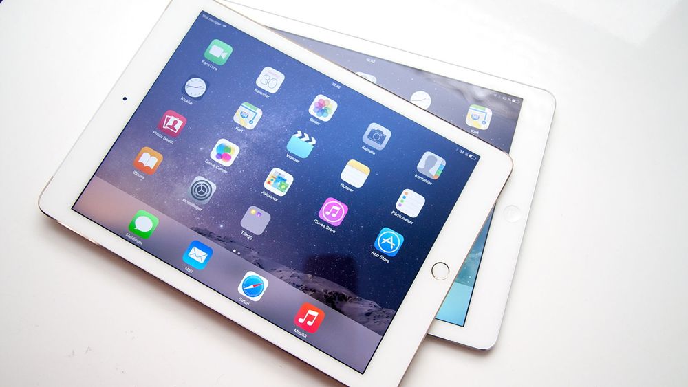 iPad Air 2 og iPad Air (bak). 