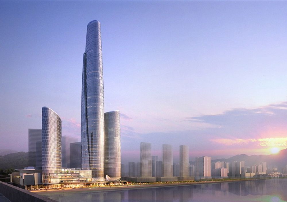 14: INTERNATIONAL COMMERCE CENTER 1, CHONGQING, KINA: 468 meter høyt, 99 etasjer, skal stå ferdig i 2016. Blir hovedsaklig et kontorbygg.  