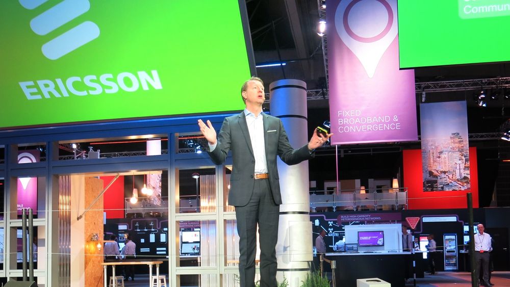 Optimistisk: Sjefen for telegiganten Ericsson, Hans Vestberg, vil samarbeide med tyske SAP for å bygge fundamentet for alle de trillioner av transaksjoner som skal flyte i nettverkene om noen år.                         