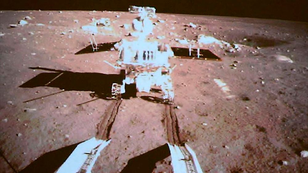 Månelanding: Det første bildet av månekjøretøyet "Jadekaninen".