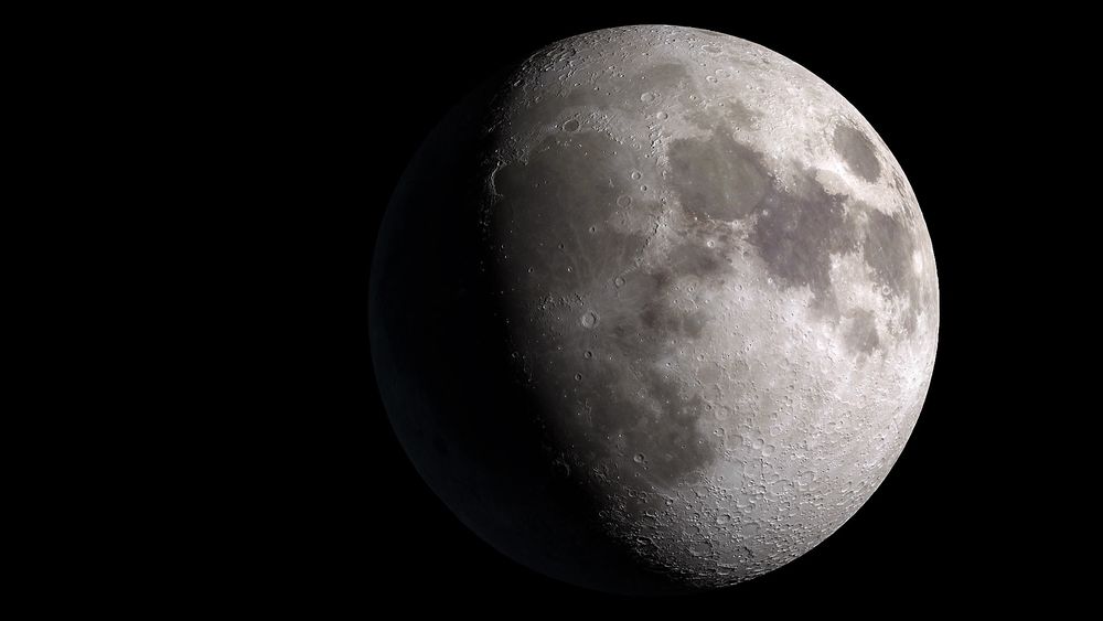 Månen: Slik kan den se ut en gitt dag i 2014.