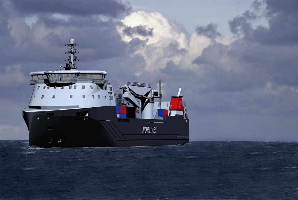 KINA-BYGG: De to nye frakteskipene til Nor Lines blir ca. et halvt år forsinket fra verftet i Kina. 