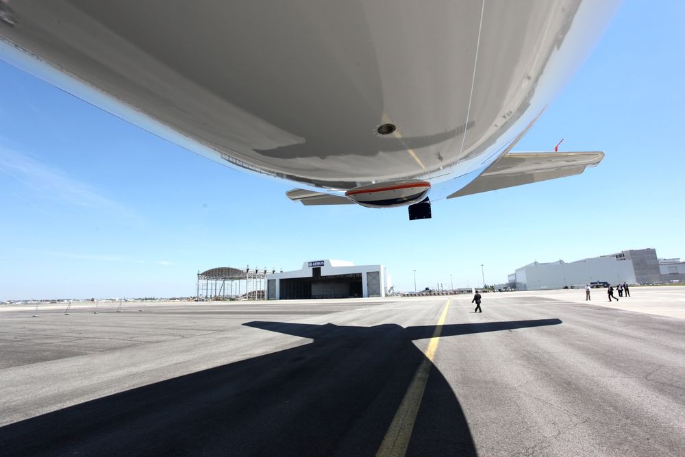 Airbus bygger en ny hangar for testflåten på fem A350, der de skal etterligne operasjonelle forhold for et flyselskap. 