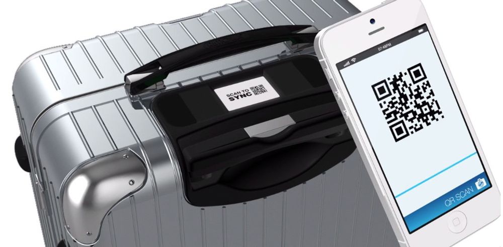 I Bag2Go-systemet fra Airbus synkroniseres kofferten med mobiltelefonen og kan leveres inn uten papirmerking. 