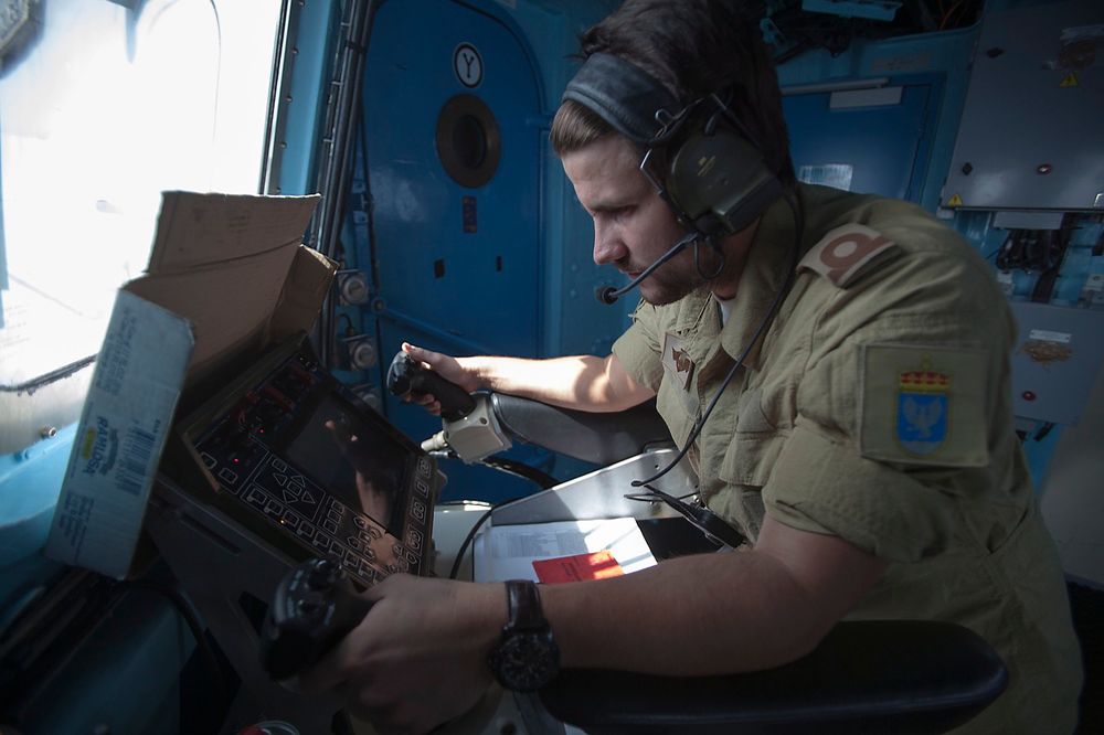 En av fordelene med Sea Protector er at personellet kan sitte beskyttet i operasjonsrommet og betjene våpenet. 