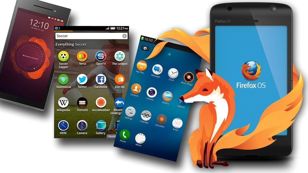 Tre linux-baserte systemer er nå på vei opp og frem: Firefox OS, Tizen og Sailfish. 