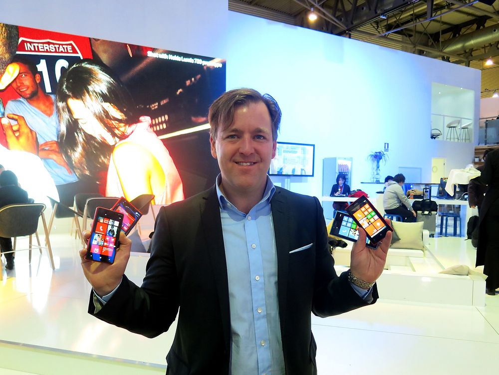Med disse modellene skal sjefen for Nokia i Norden, Johan Eidhagen, lykkes i Norge.                  
