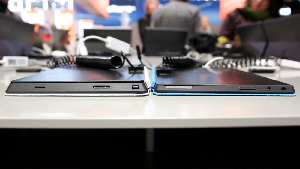 Surface Pro legger til noen millimeter på tykkelsen til Surface RT. Utenom det er de relativt like. 