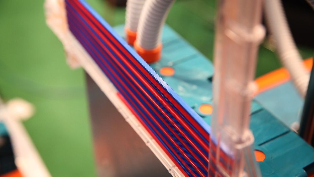 Fabbster bruker disse små plastpinnene som materiale for printingen. 