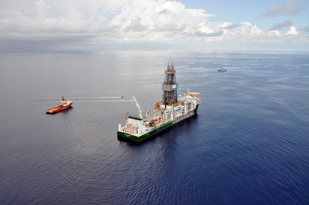Gigantfunn: Boreskipet Ocean Rig Poseidon har funnet store mengder gass for Statoil utenfor Tanzania. 