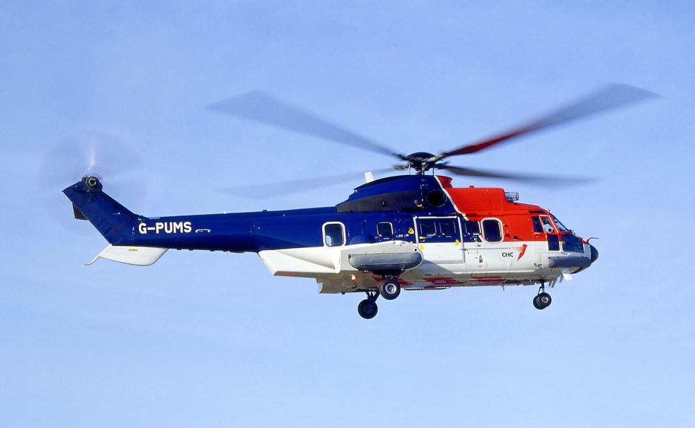 Det var et helikopter av denne typen, AS332L2 fra CHC, som havarerte utenfor Shetland for to måneder siden. 