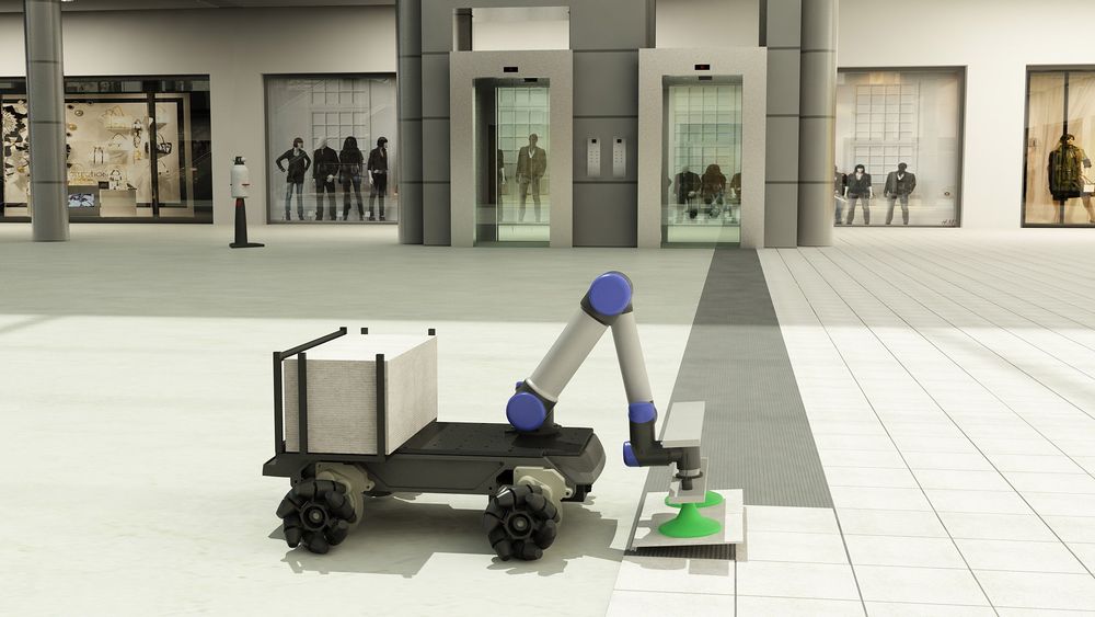 NLinks første idé var en flisleggingsrobot som legger fliser raskt og presist. Et arbeid som i dag skjer manuelt.