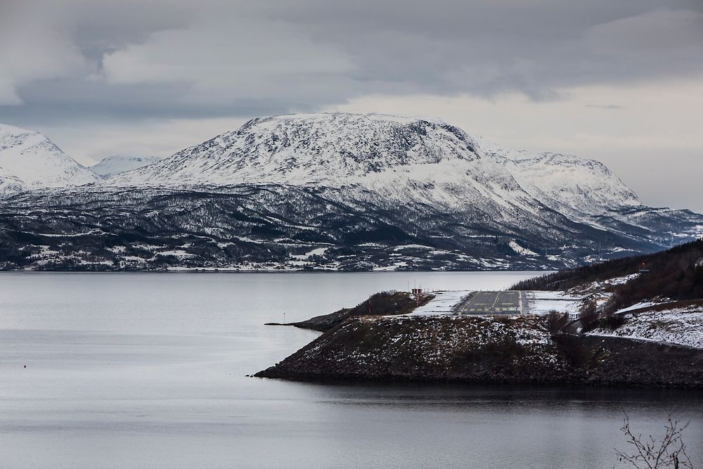 Flyplasstomta til  Narvik lufthavn, Framneslia. FOTO:Håkon Jacobsen