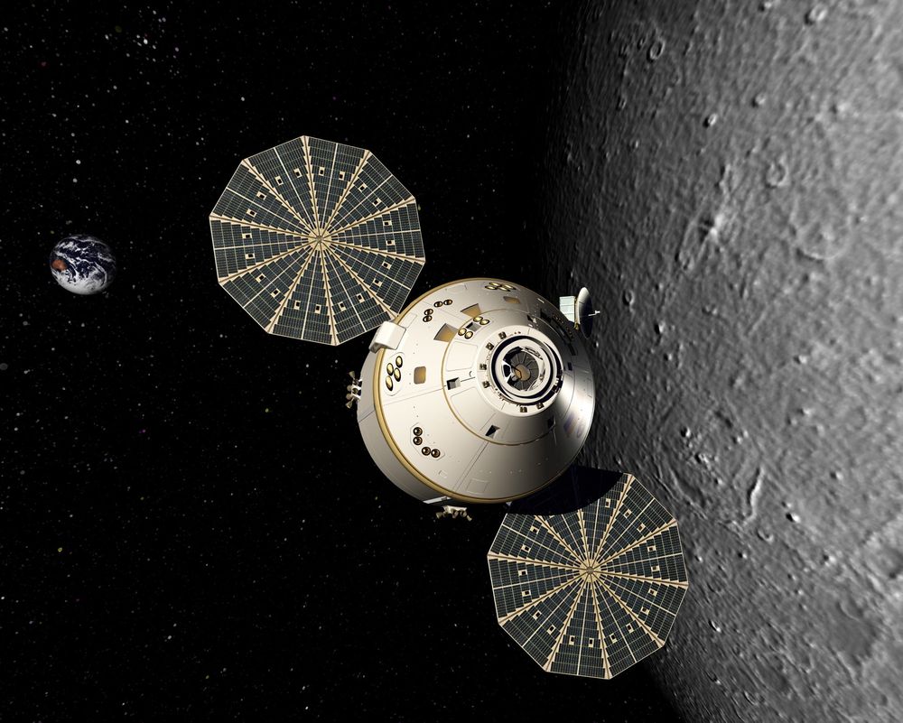 Tilbake til månen: NASAs Constellation Program gjør seg klare til å sende astronauter tilbake til månen ved å plassere romkapselen Orion i likevektspunktet EML-2. 